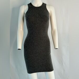 Cashmere Halter Sleeveless Mini dress SizeXS Heather Grey NWOT